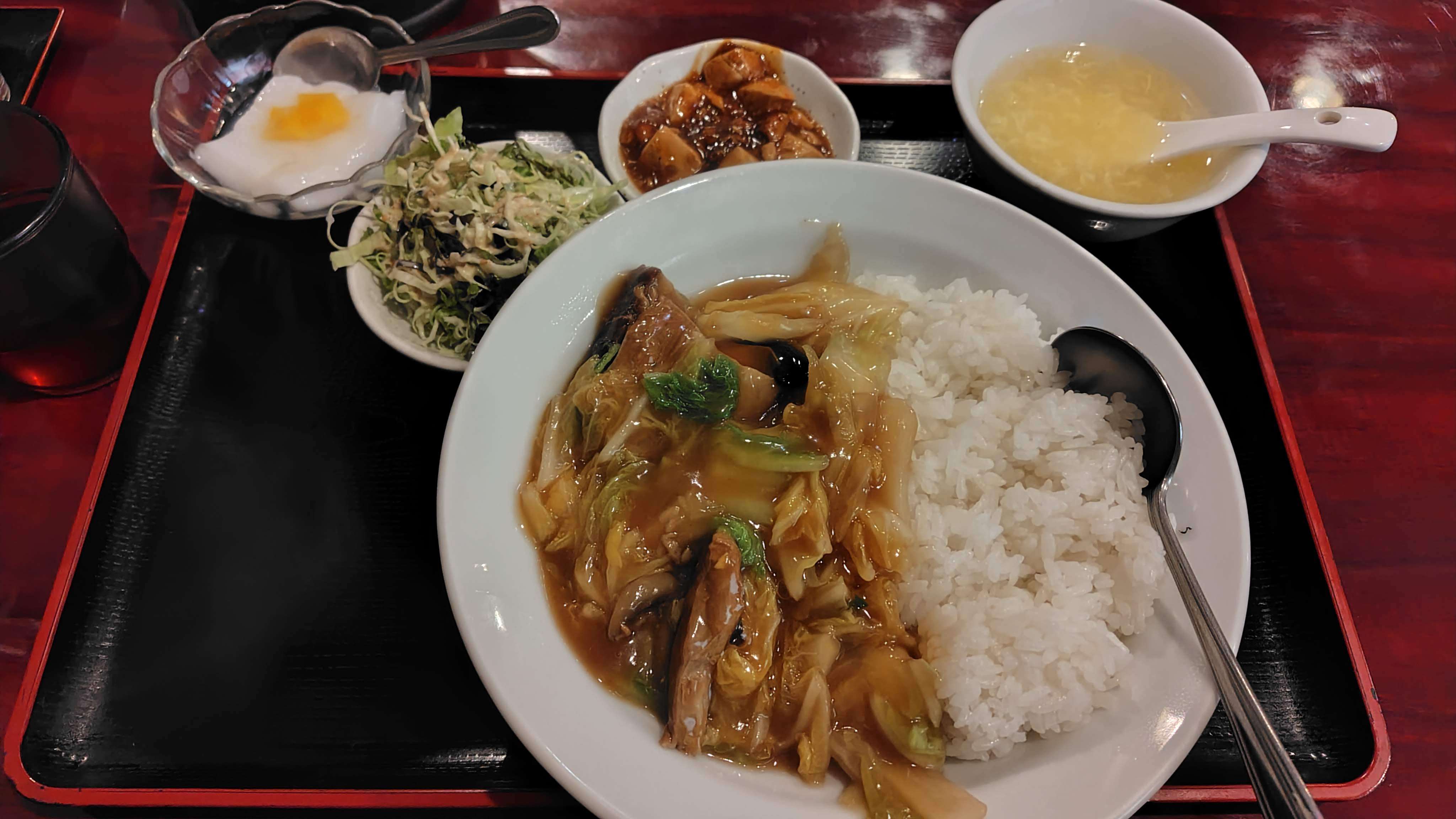 豚角煮中華丼